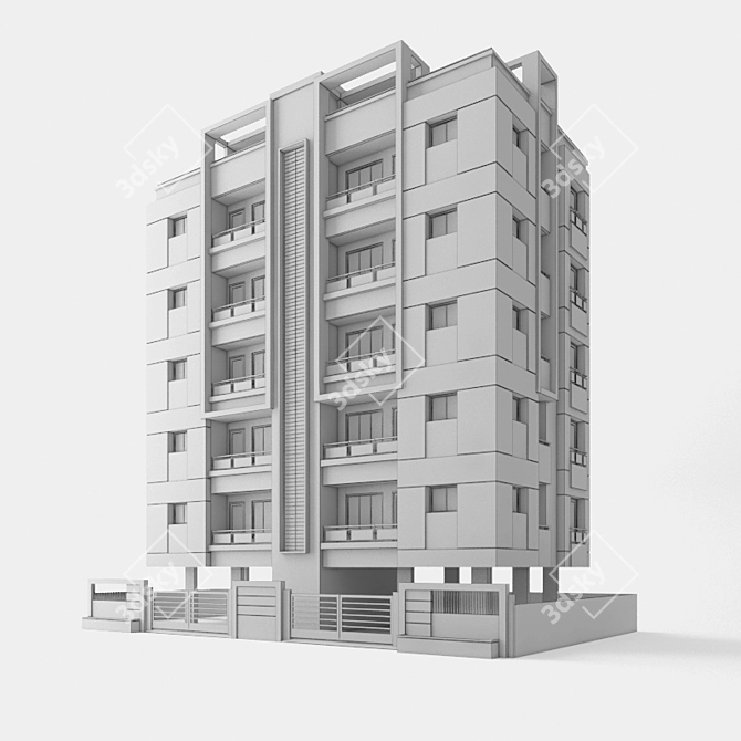 Cozy Indian Apartment 3D model image 3