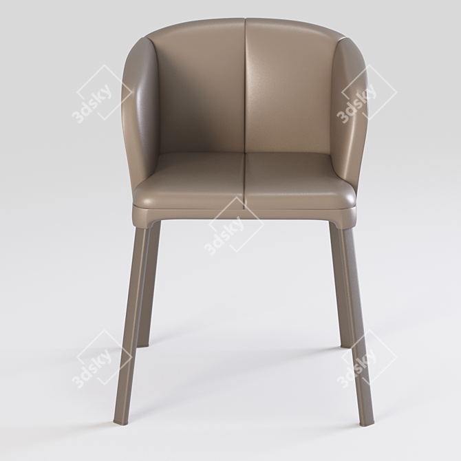 Elegant Dining Chair 3D model image 3