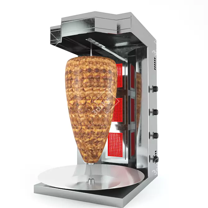 Authentic Shawarma Machine 3D model image 1