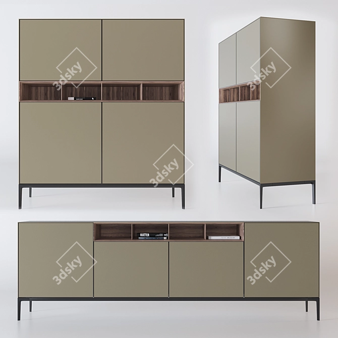 Customizable Freestanding Units: Rimadesio Self Up 3D model image 1