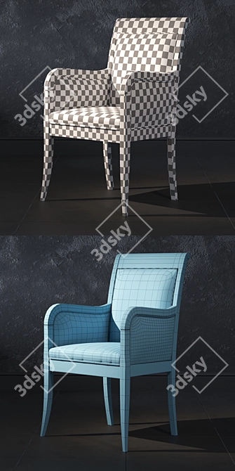 Coventry Armchair: Elegant Comfort for Your Home. 3D model image 3