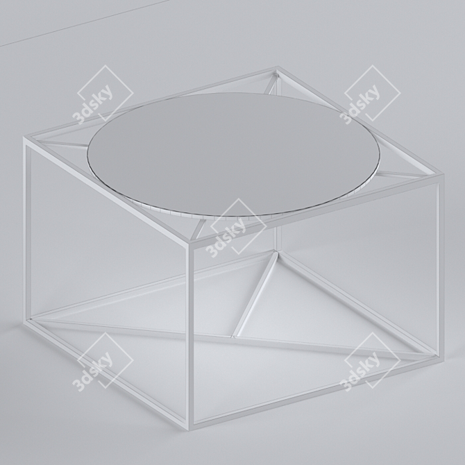 Metal Coffee Table | 62*62 cm 3D model image 3