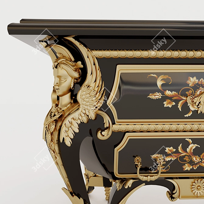 Elegant Classic Sideboard 3D model image 3