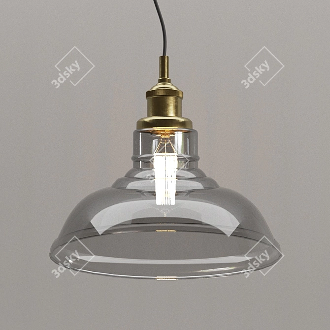 Modern Loft Pendant Light 3D model image 1