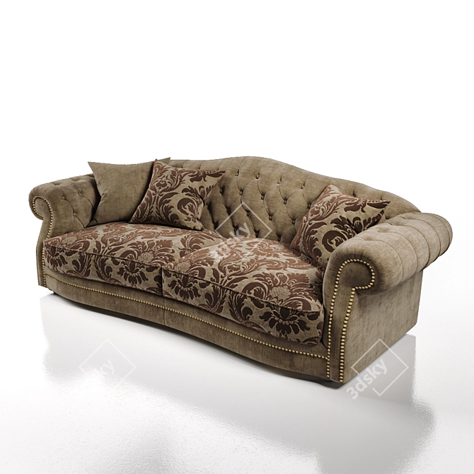 Elegant Lord Sofa 3D model image 3