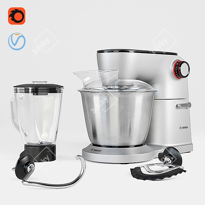 BOSCH Optimum Food Processor 3D model image 1