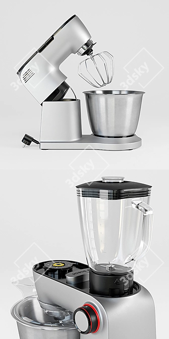 BOSCH Optimum Food Processor 3D model image 2