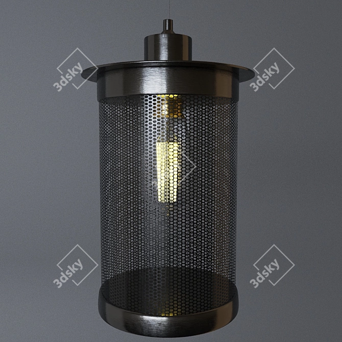 Industrial Loft Pendant Luminaire 3D model image 1