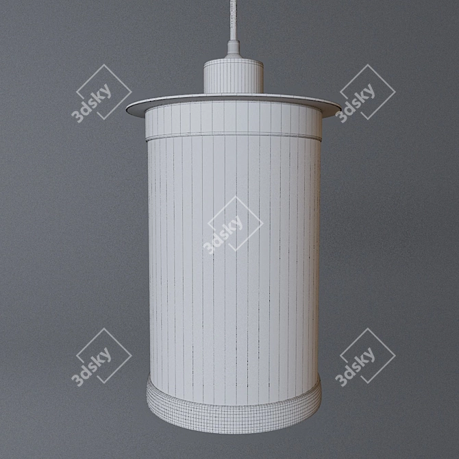 Industrial Loft Pendant Luminaire 3D model image 2