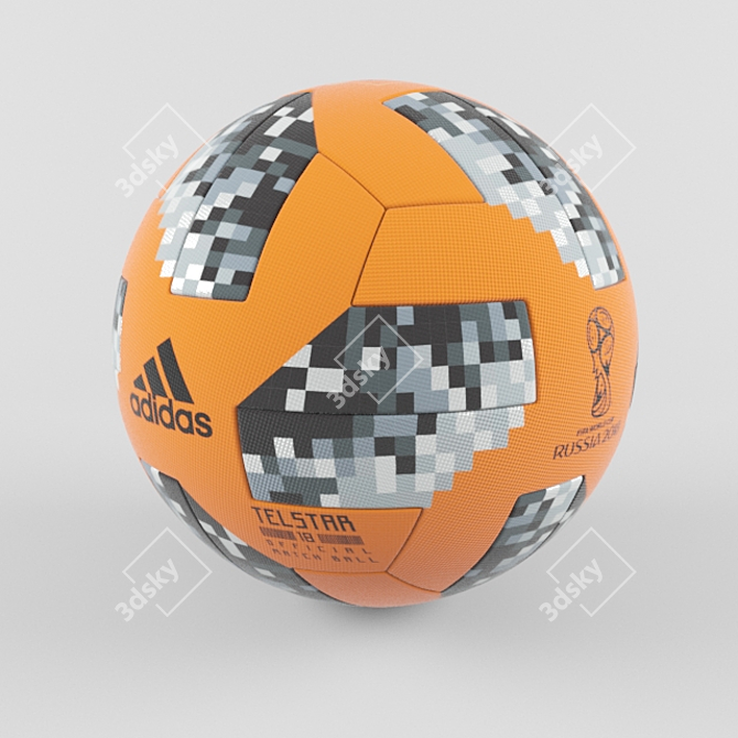 2018 Russia WC Official Match Ball 3D model image 3