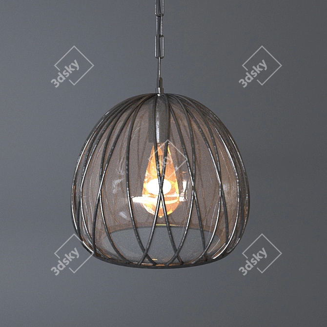 Loft-Style Luminaire 3D model image 1