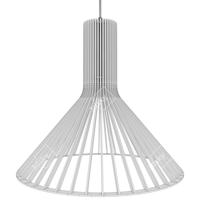 Suzanne | Light Mechanics OM | Stylish Wood and Ceramic Pendant Light 3D model image 2