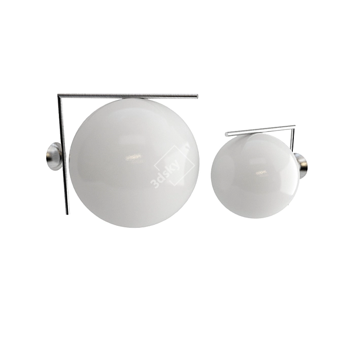 Flos IC Lights: Sleek & Versatile Wall, Ceiling, and Standing Lamps 3D model image 2