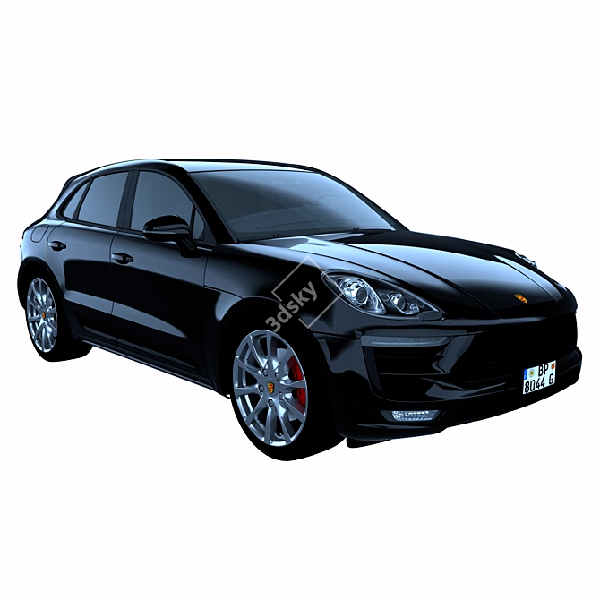 Luxury meets power: Porsche Macan 3D model image 1