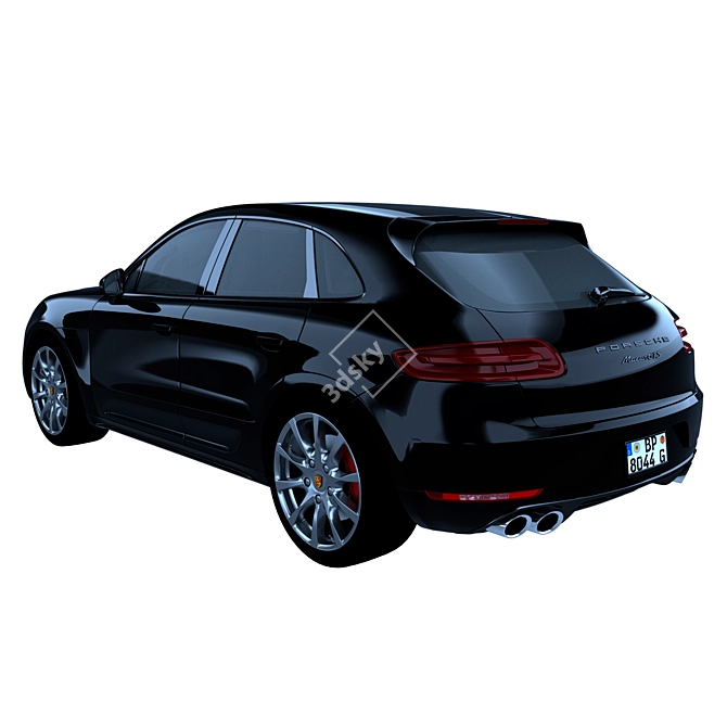 Luxury meets power: Porsche Macan 3D model image 2