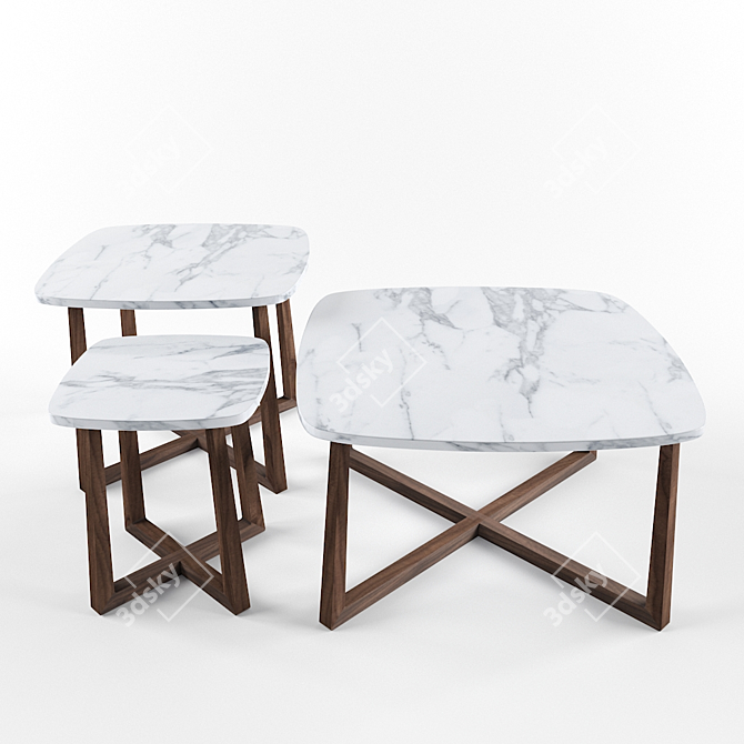 Versatile GIPSY Flexform Table 3D model image 2