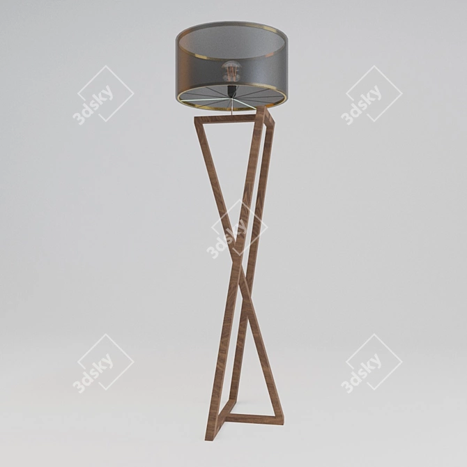 Elegant Floor Lamps - 5 Premium Materials 3D model image 2