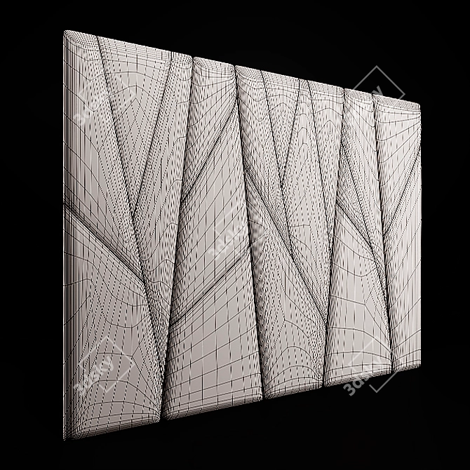 Soft Wall Panel - Innovative Headboard Alternative 3D model image 3