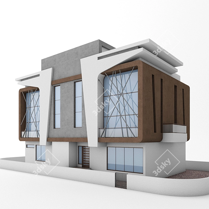 Cozy Retreat: Bungalow 2 3D model image 1