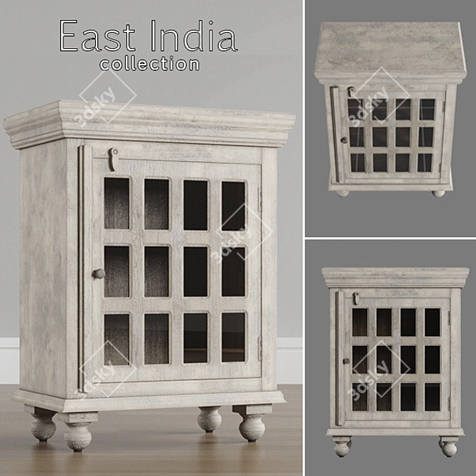 Vintage East India Buffet 3D model image 1