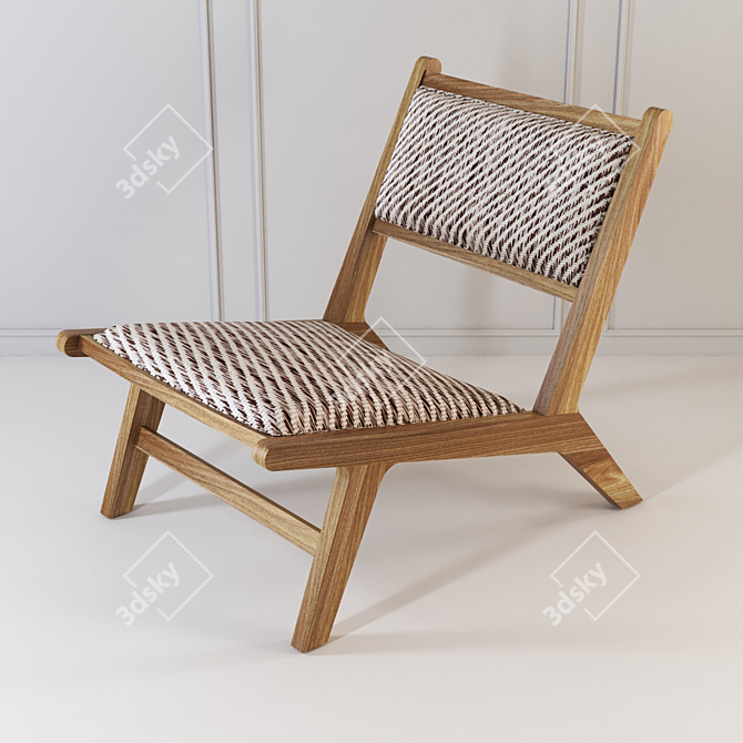 Drifted Oak Jensen Chair 3D model image 1