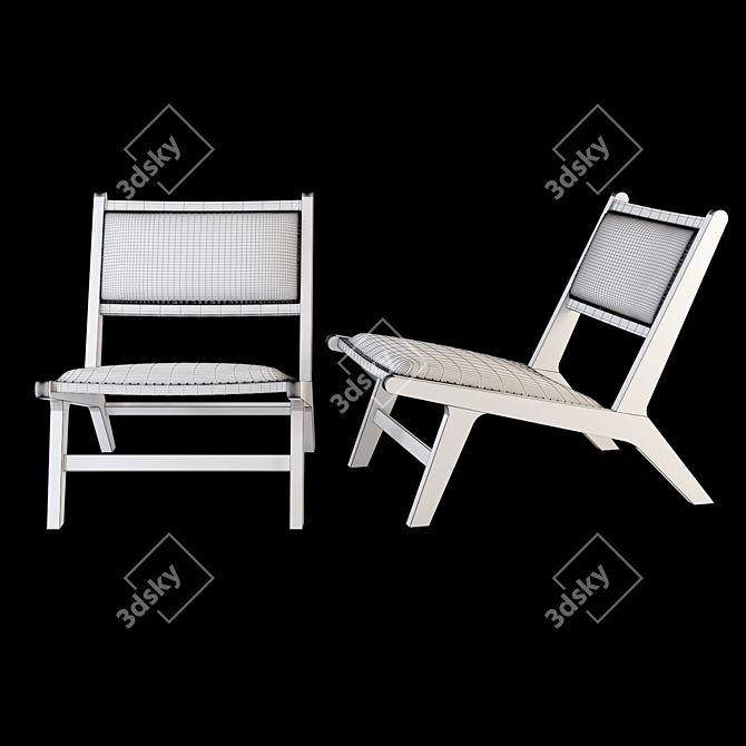 Drifted Oak Jensen Chair 3D model image 3