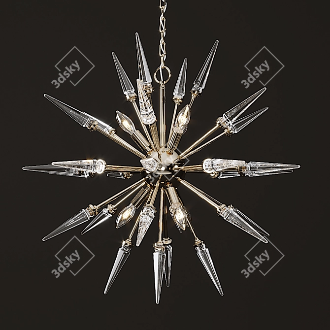 Ethereal Elegance: Valkyrie Chandelier 3D model image 1