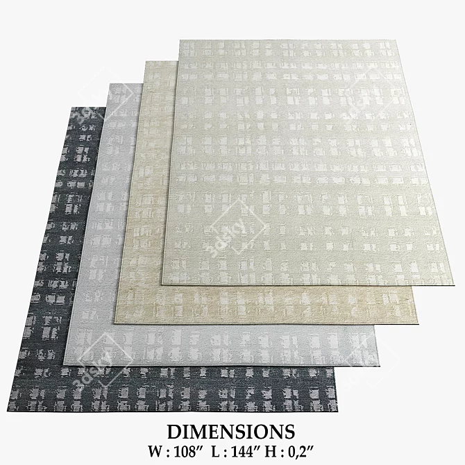 Restoration Hardware Rugs Collection 3D model image 1