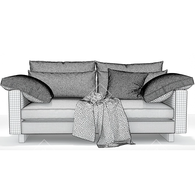 Ultimate Comfort: West Elm Harmony Sofa 3D model image 2