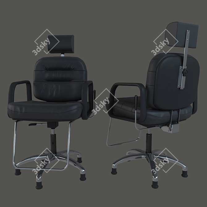 Comforto Reclining Chair: Stylish and Versatile 3D model image 2