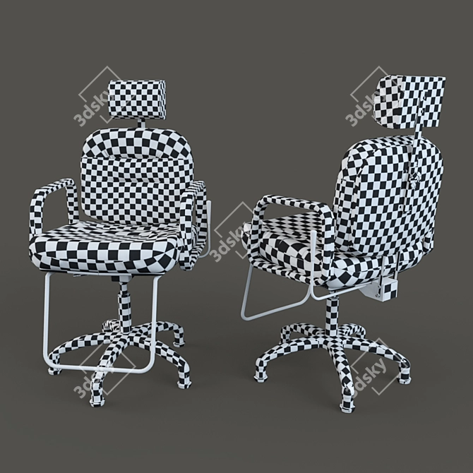 Comforto Reclining Chair: Stylish and Versatile 3D model image 3