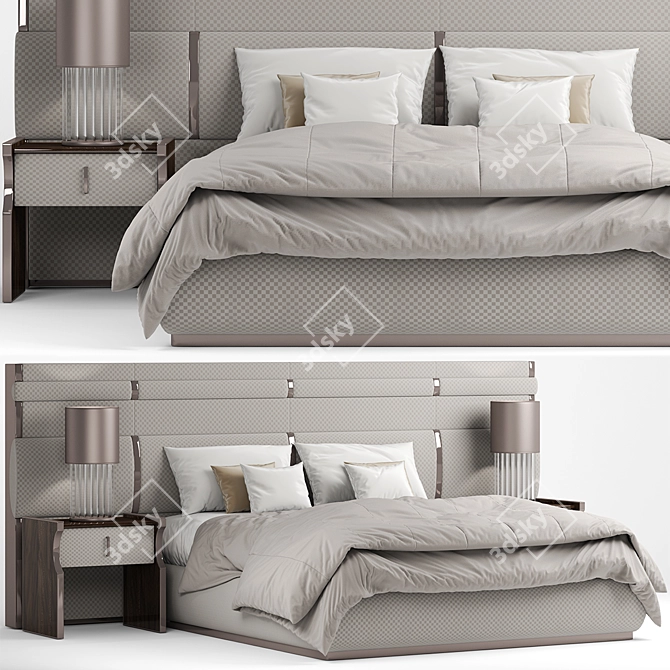 Luxurious Bed from Capital Collection 3D model image 1