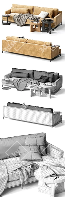 POLIFORM BELLPORT Sofa: Stylish Comfort for Your Home 3D model image 3