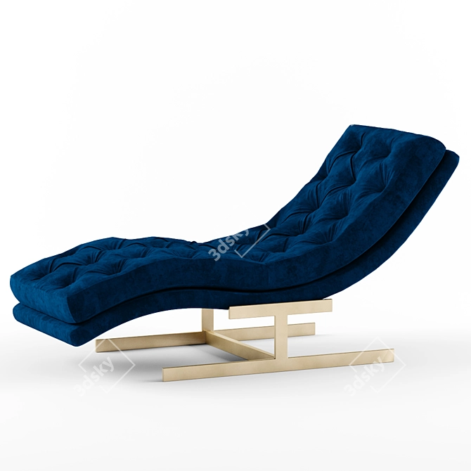 Modern Royce Chaise Lounge 3D model image 2