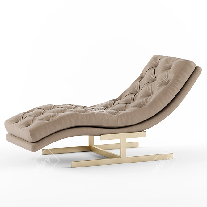 Modern Royce Chaise Lounge 3D model image 3