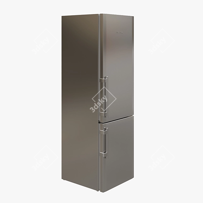 Liebherr CBS 1360: Sleek and Efficient Refrigerator 3D model image 2