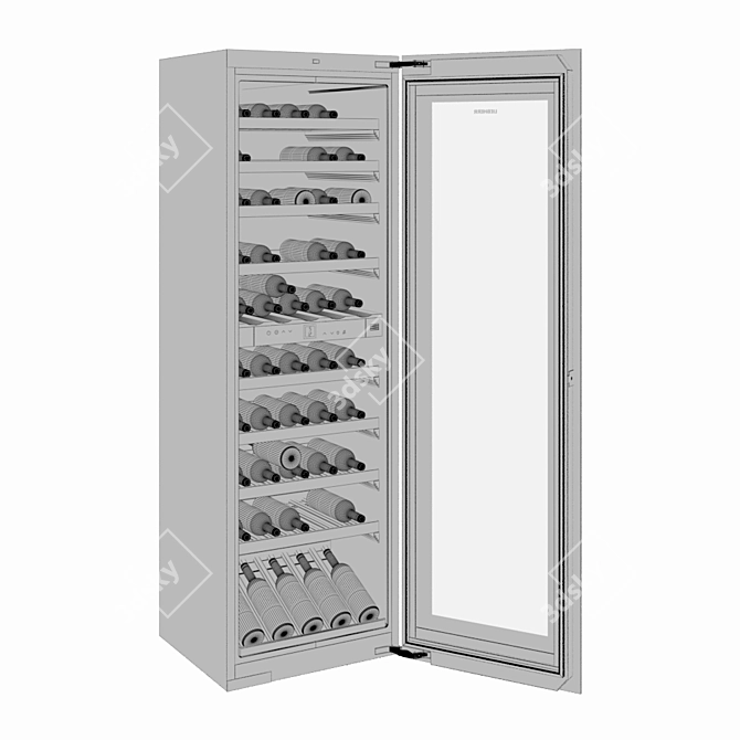 Luxury Liebherr Wine Cooler - HWgb 8300 3D model image 3