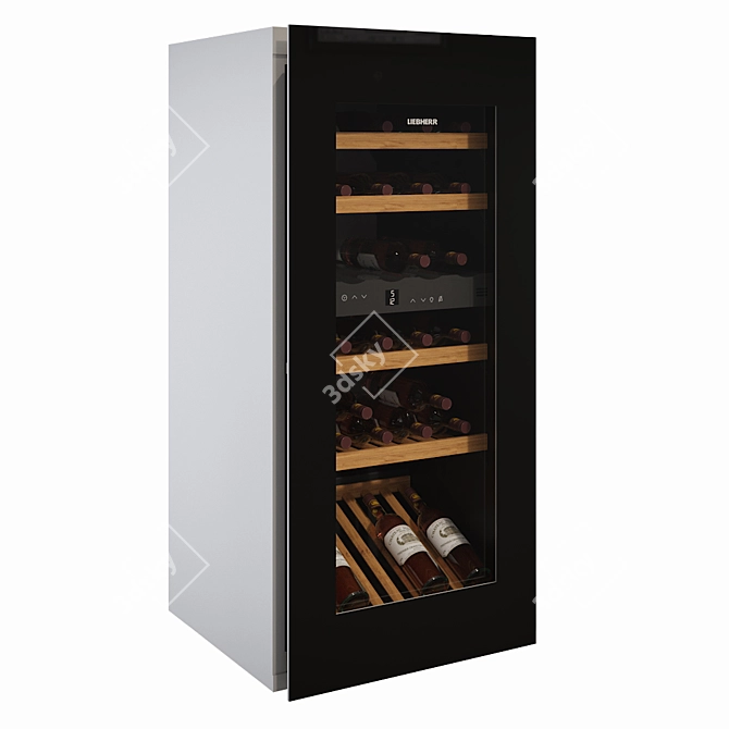 Sleek Liebherr HWgb 5100 Wine Cooler 3D model image 2