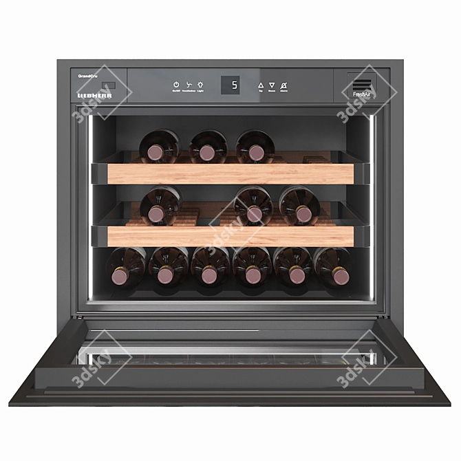  Liebherr HWgb 1803 Wine Cooler - Sleek and Stylish 24 Inch 3D model image 1