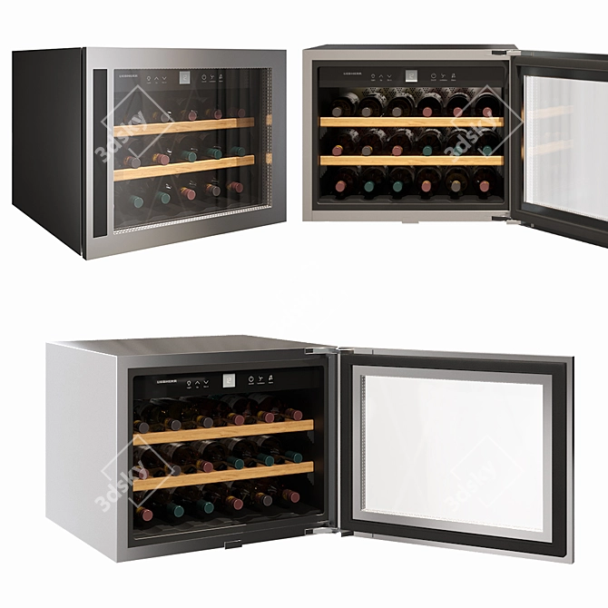 Premium Liebherr Wine Fridge: Stylish HWS 1800 3D model image 1