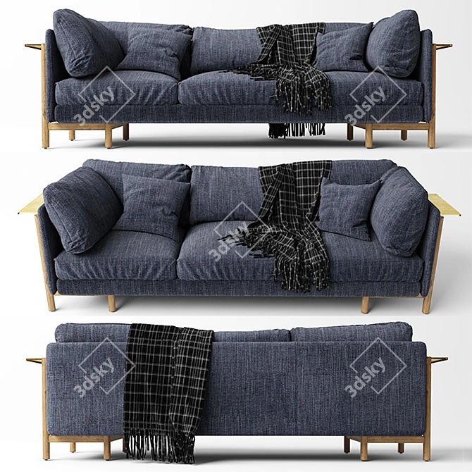 Neri & Hu Frame Sofa: Stylish Comfort 3D model image 1