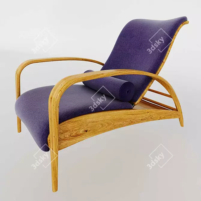 ComfortBlend Recliner: 2K Textures & Live Modifiers 3D model image 1