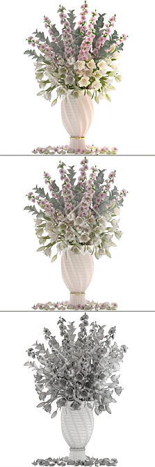 Spring Blossom Bouquet 3D model image 3