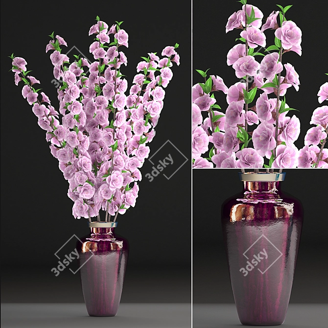 Cherry Blossom Delight 3D model image 1