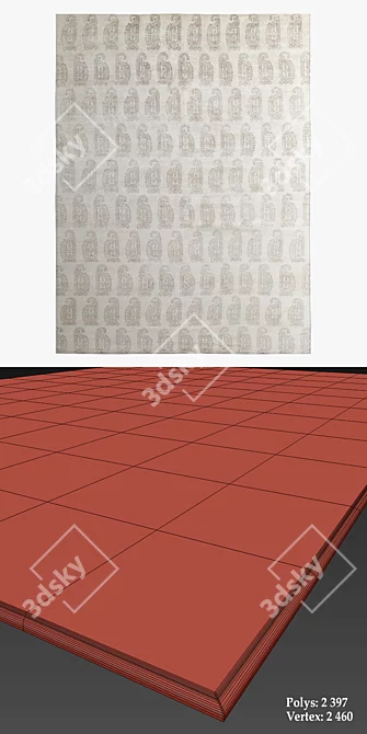 Restoration Hardware Rugs Collection 3D model image 3