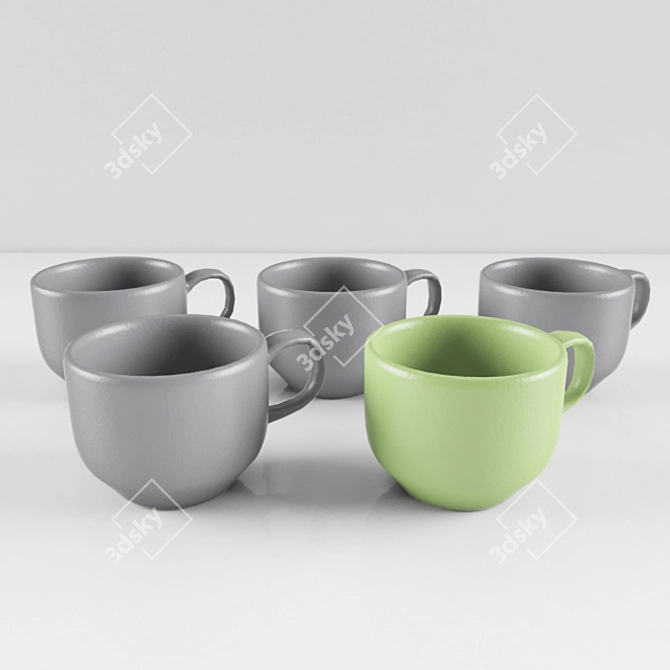 Sleek Sip: Easy-Model Cup 3D model image 1