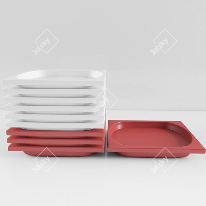 Versatile Plate: Easy Model 3D model image 1