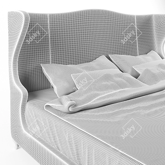 Colombostile Eclettico Touch Bed: 4026LMD 3D model image 3