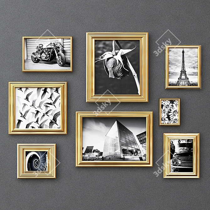 Elegant Décor Prints 3D model image 1