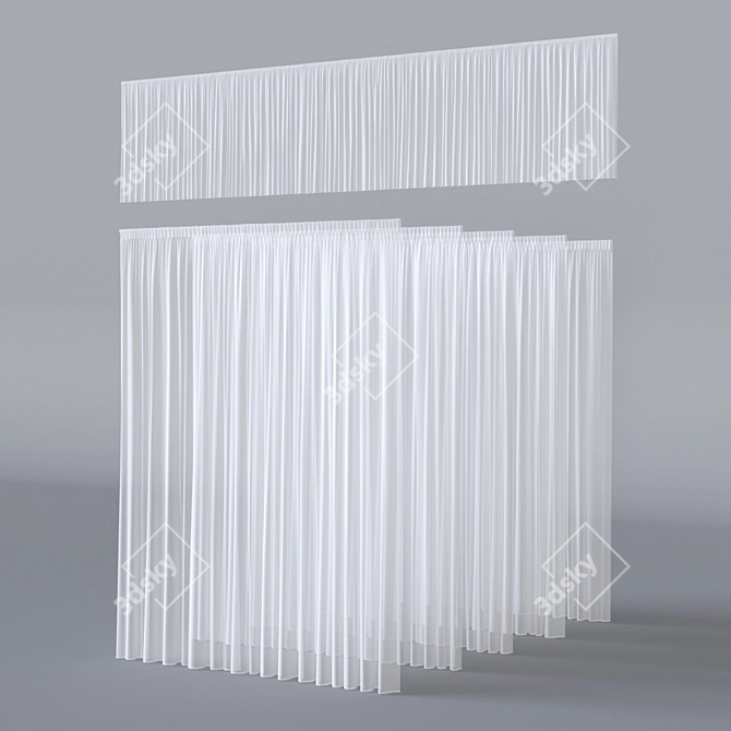 Versatile Tulle Set for Unique Decor 3D model image 1